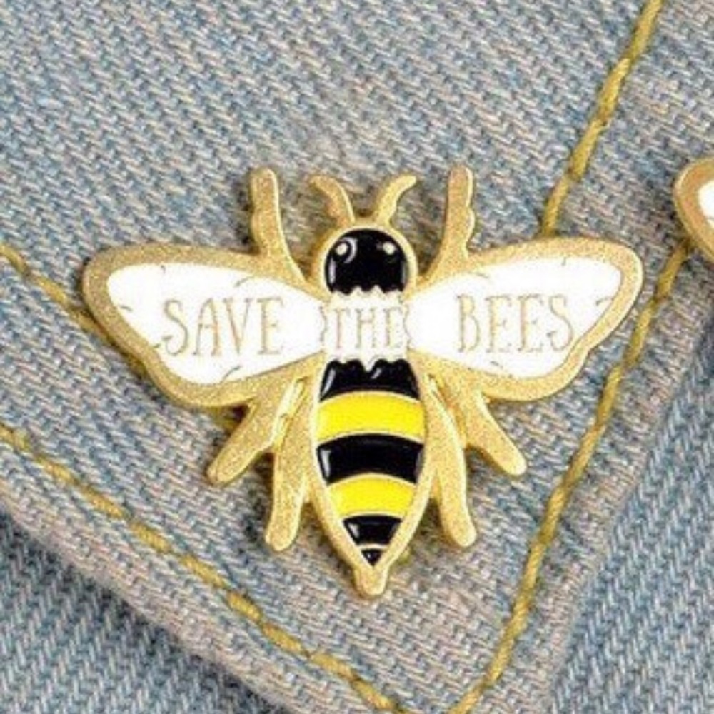 🎉 New Save the Bees Enamel Pin
